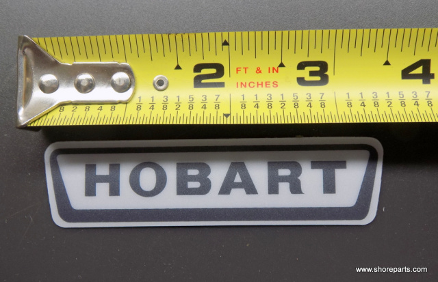 Hobart Slicer 2612-2712-2812-2912 LOGO,SMALL HOBART 00-477740