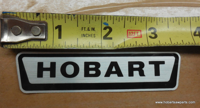 HOBART LOGO 3-5/8" LONG X 7/8" HIGH 